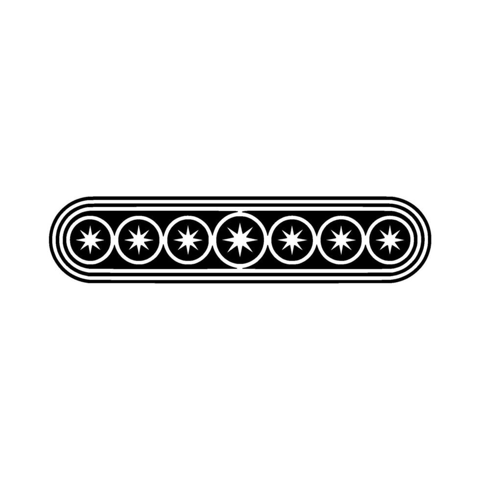 Geometric Starburst Border on White, Minimalist vector