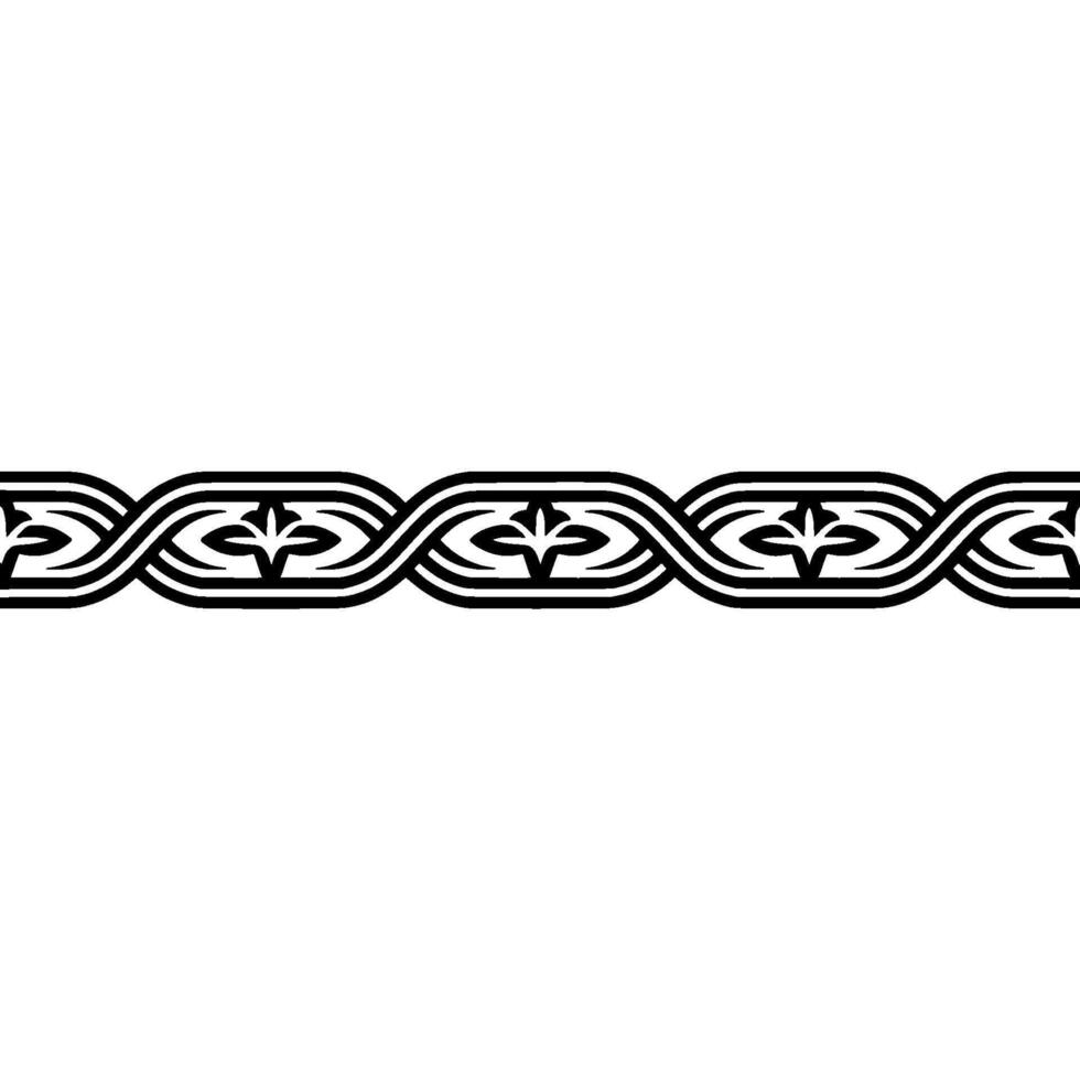 Elegant Black and White- Ornamental, Border vector