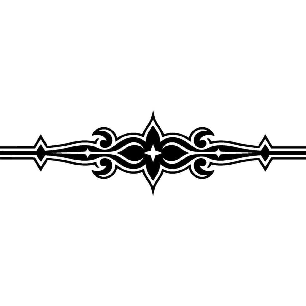 Elegant Black Ornamental Border , , Modern Flourish vector