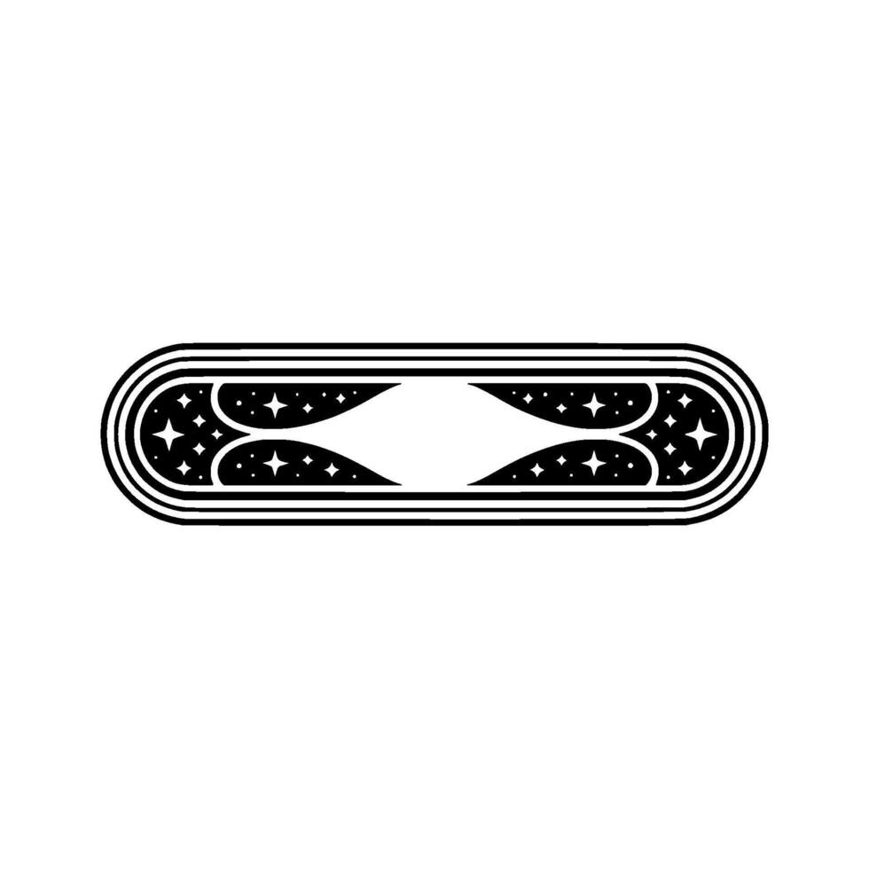 Celestial Ornament Minimalist Starry Decorative Element vector