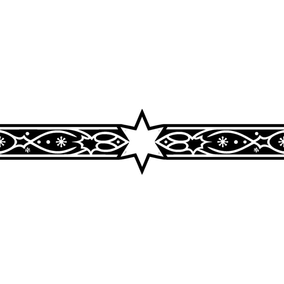 Elegant Minimalist Star Border on White Background vector