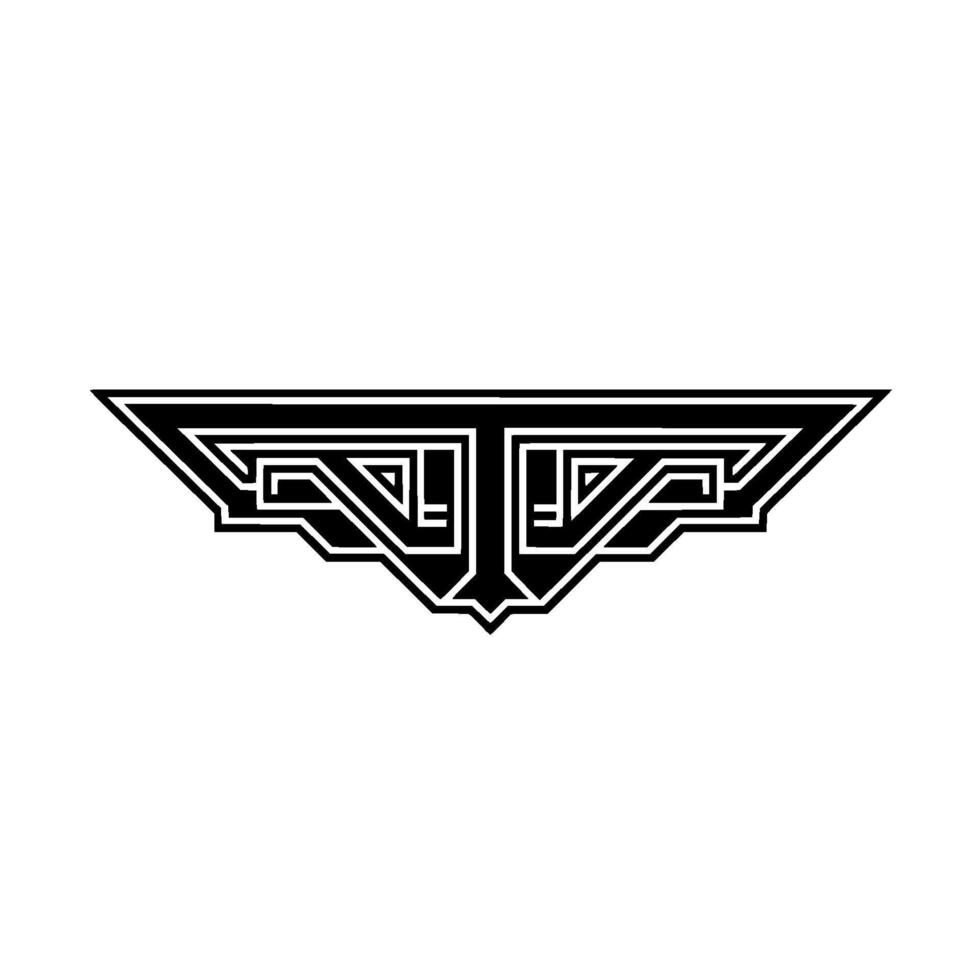 Geometric Art Deco Element on White, Minimalist vector