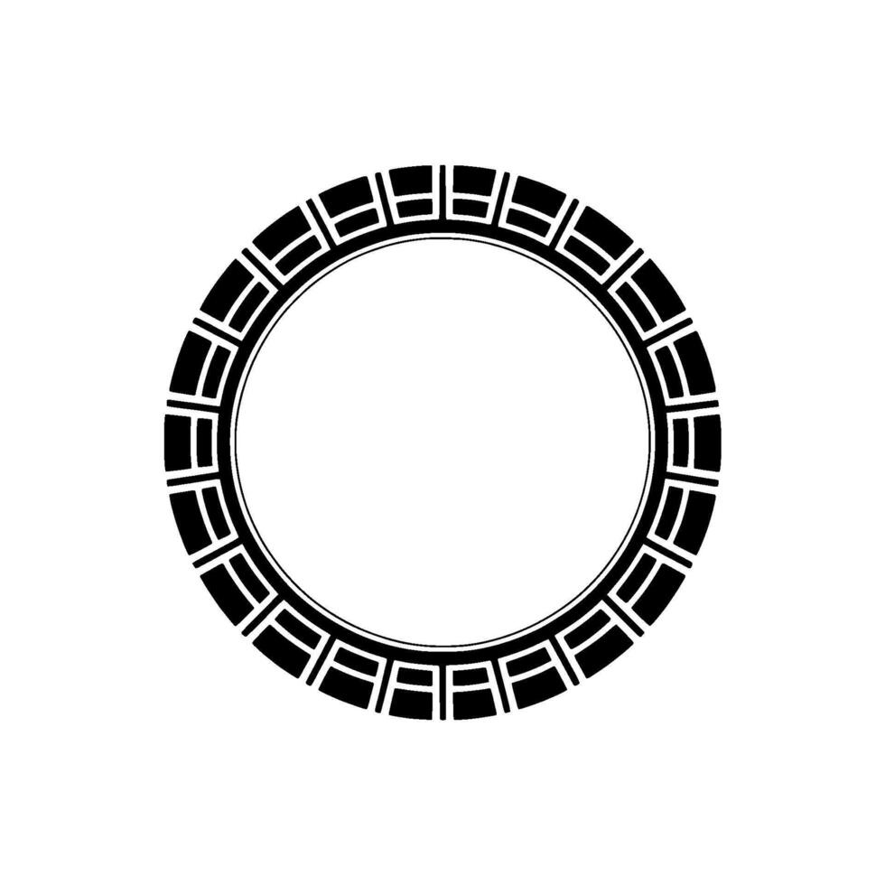 Geometric Circular Pattern Abstract on White Background vector