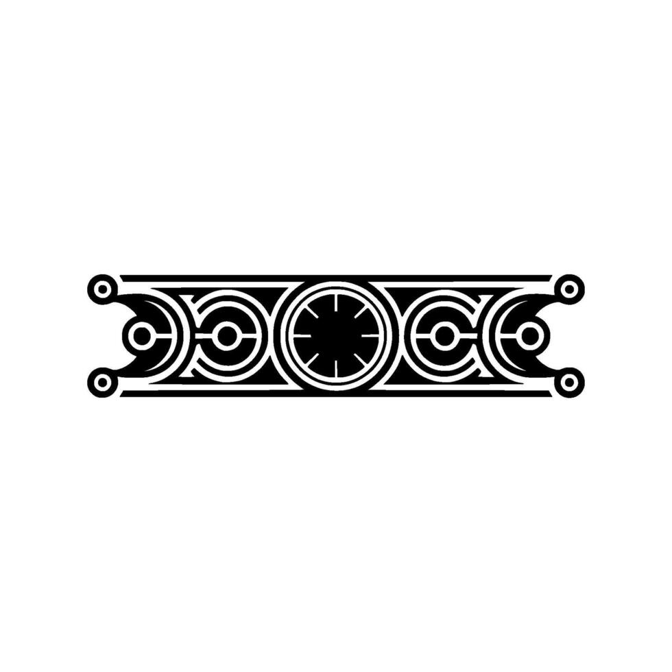 Geometric Art Deco Border - Decorative Element, Minimalist vector