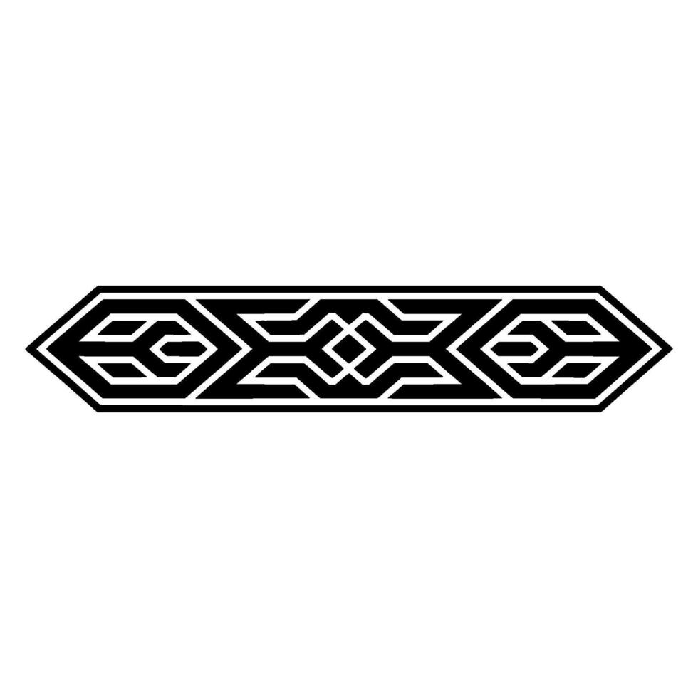 Minimalist Geometric Border , Black on White, Abstract Pattern vector