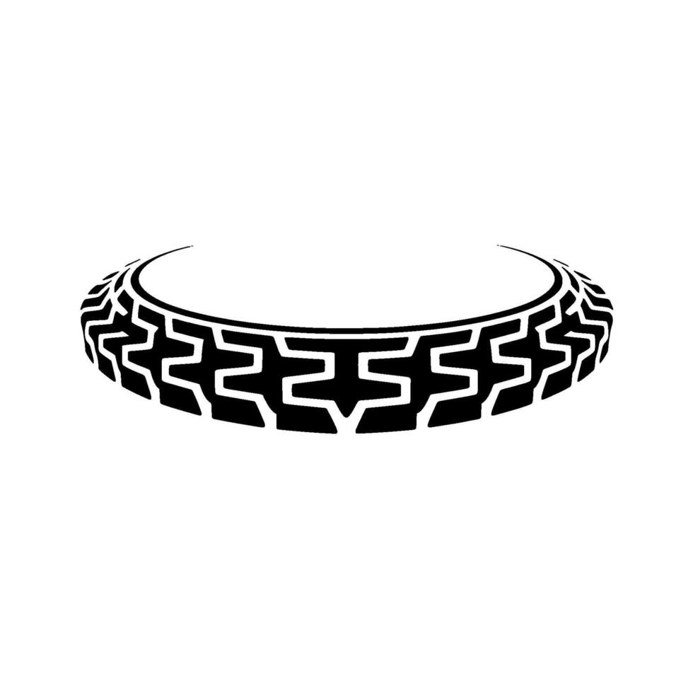 Abstract Tire Tread on Light Background vector