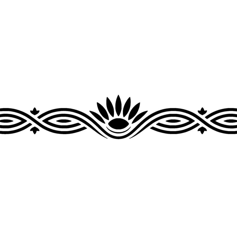 Elegant Black Floral Border on a Gradated Background vector