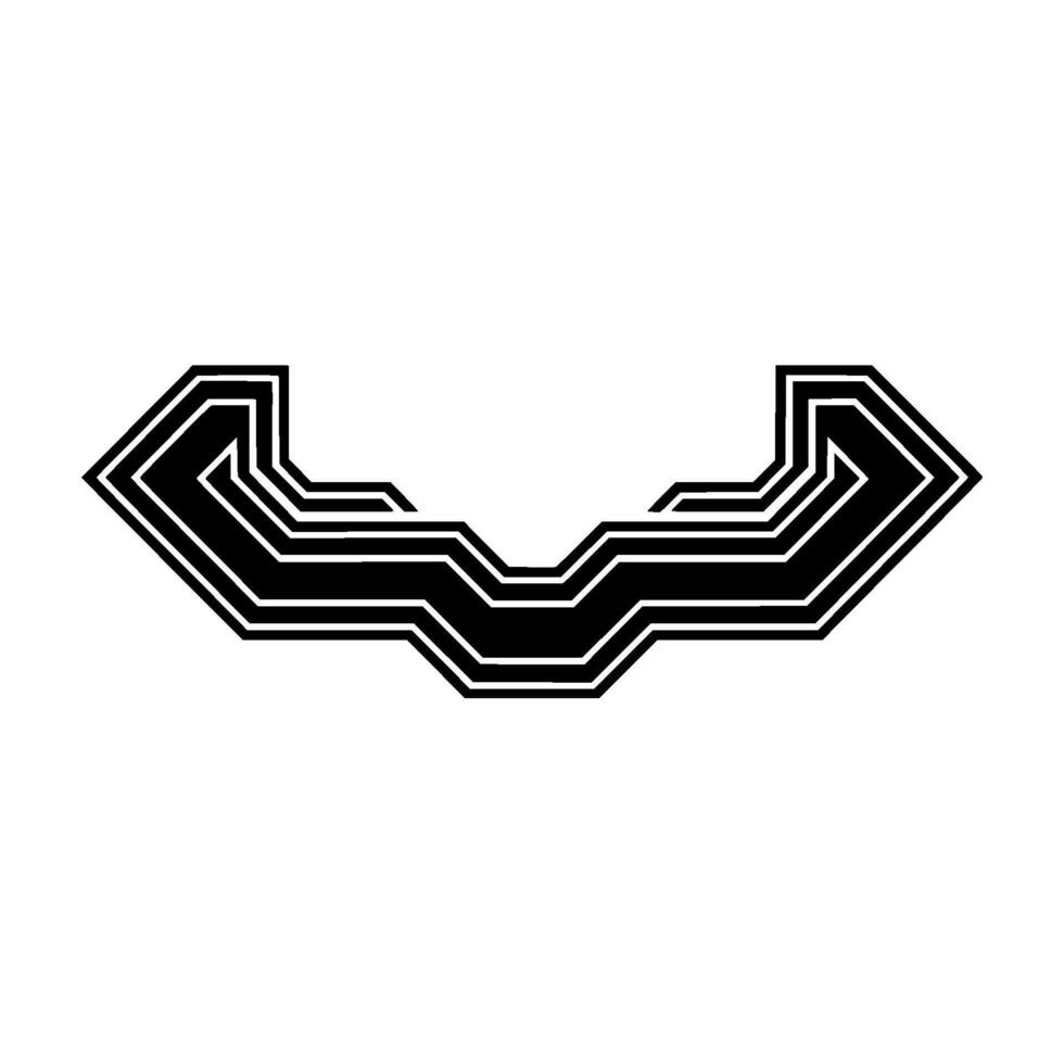 Abstract Geometric in Black White Modern Element vector
