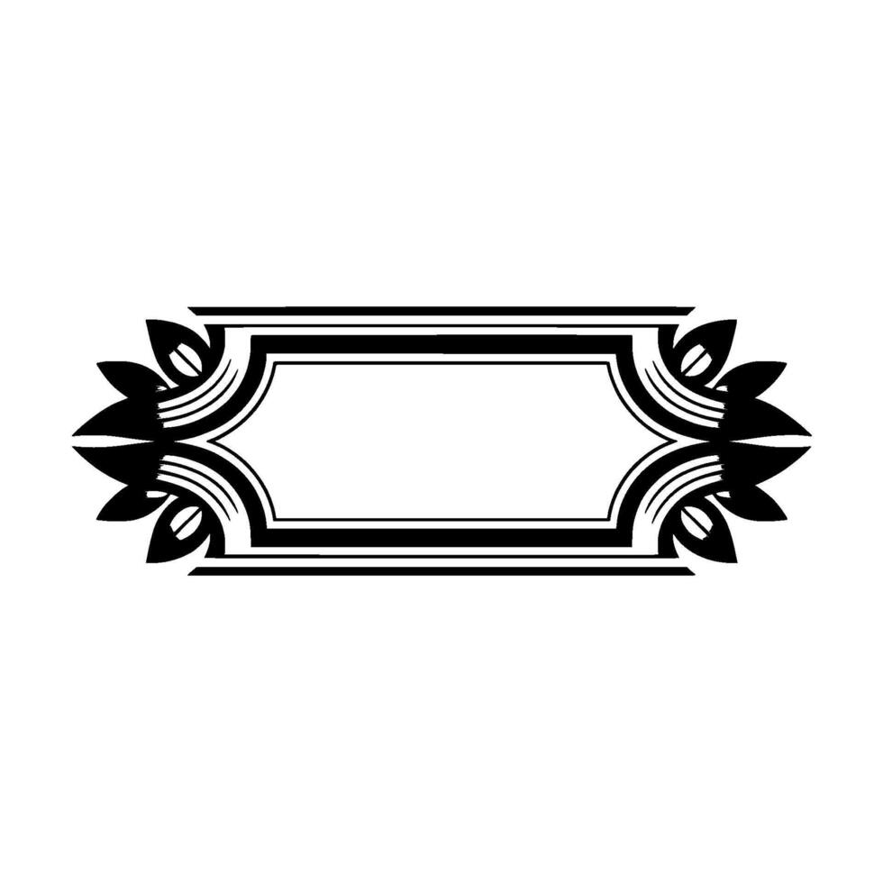 Elegant Vintage Label with Floral Accents vector