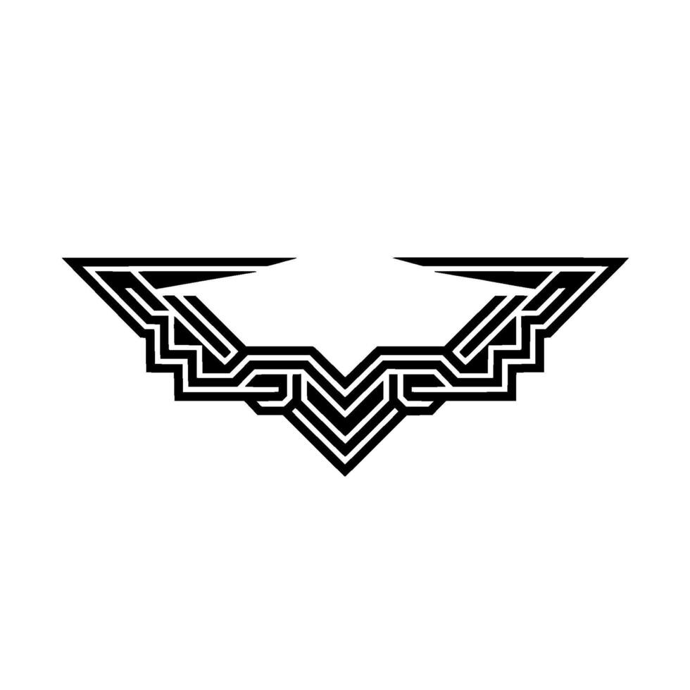 Abstract Geometric Black and White Modern vector