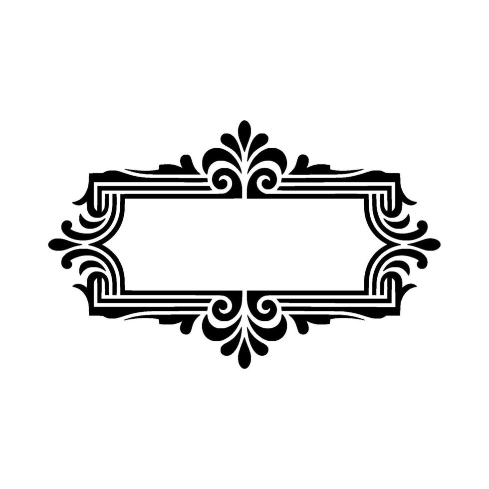 Elegant Ornate Frame, Vintage Element, Art deco vector