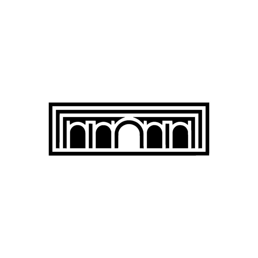 Geometric Archway, Minimalist , Modern Emblem, Geometry vector
