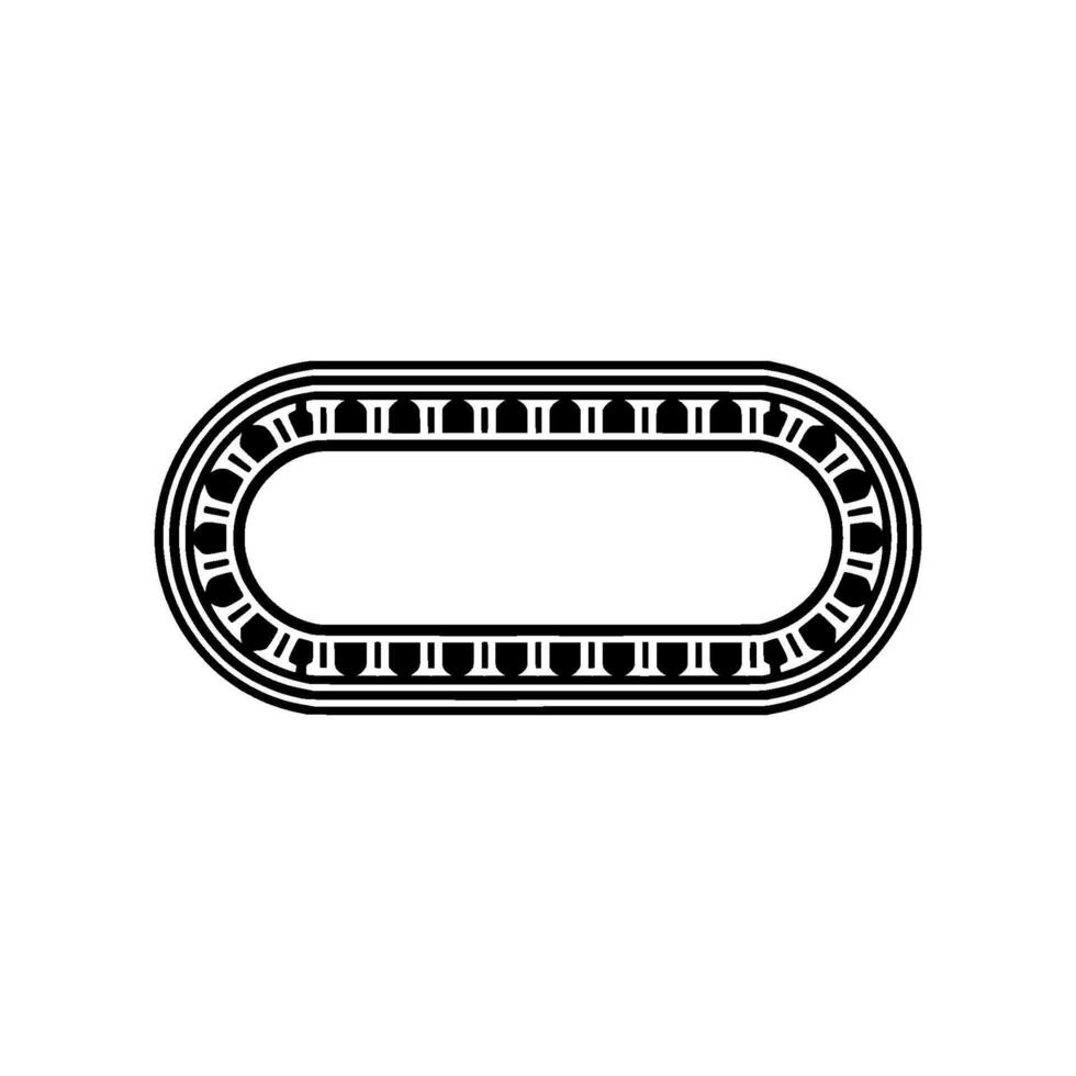 Elegant Oval Frame, Minimalist , Vintage Aesthetic vector