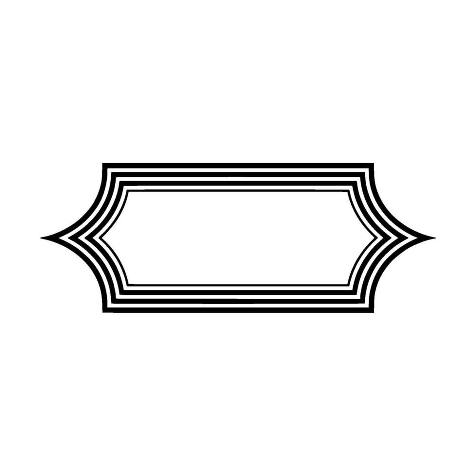 Elegant Ornamental Frame, Minimalist, Ornament vector