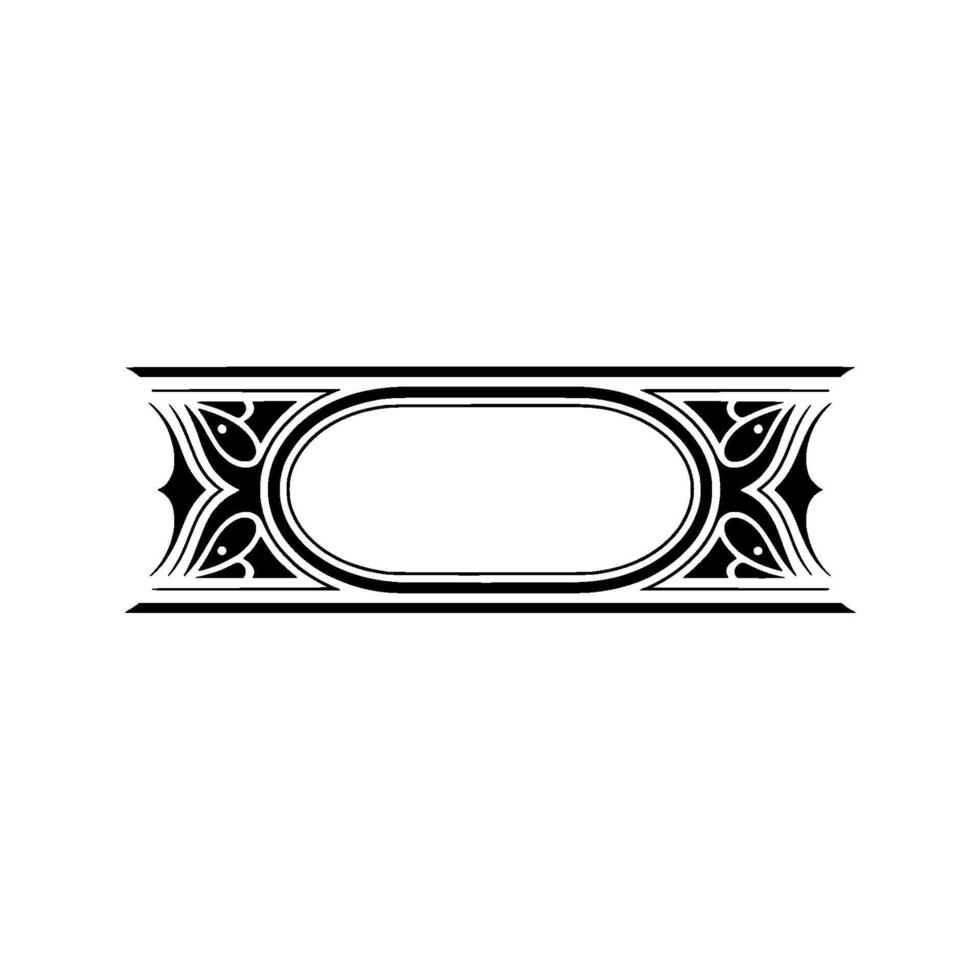 Ornate Vintage Border, Elegant Decorative Element vector