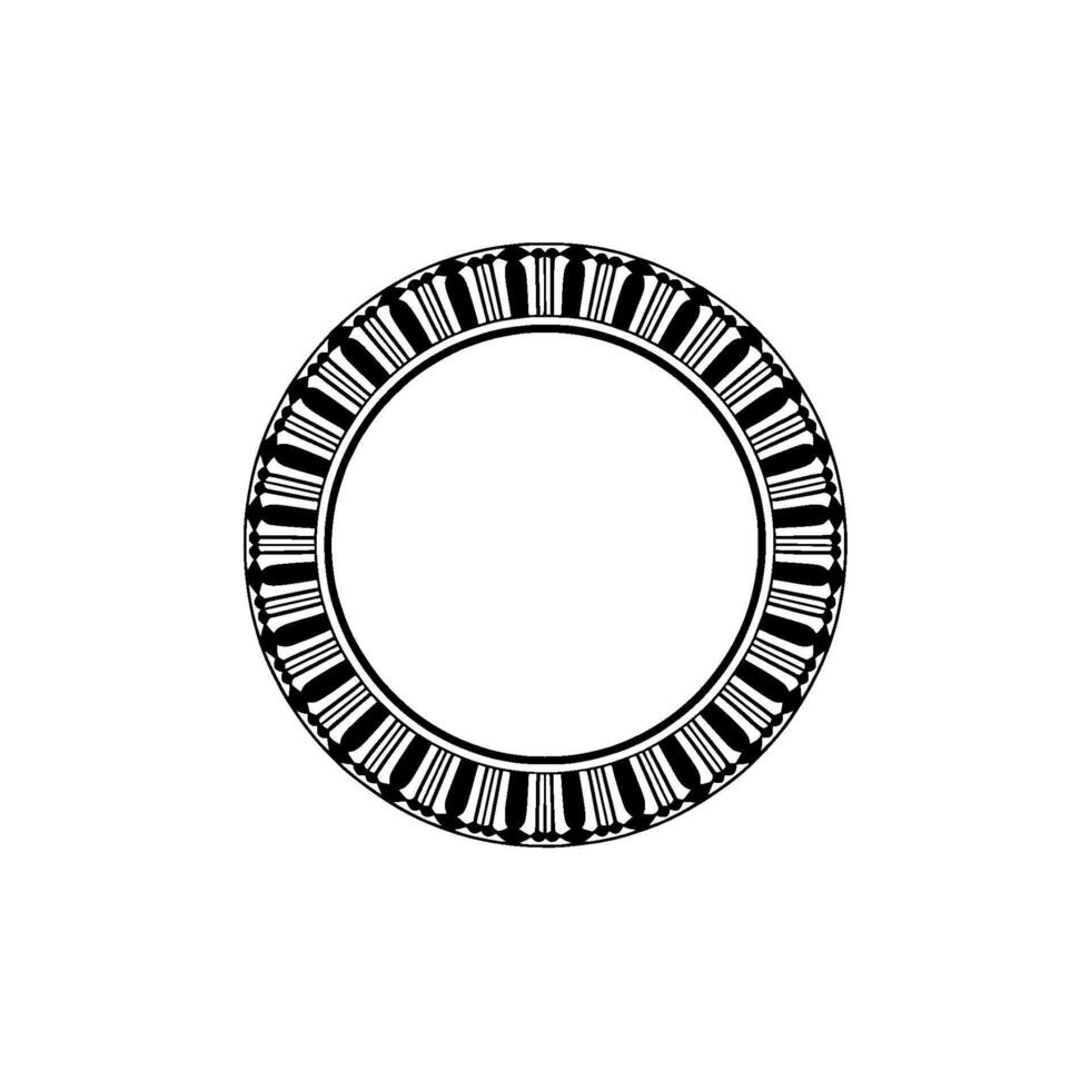 Intricate Circular Ornament, Vintage Style vector