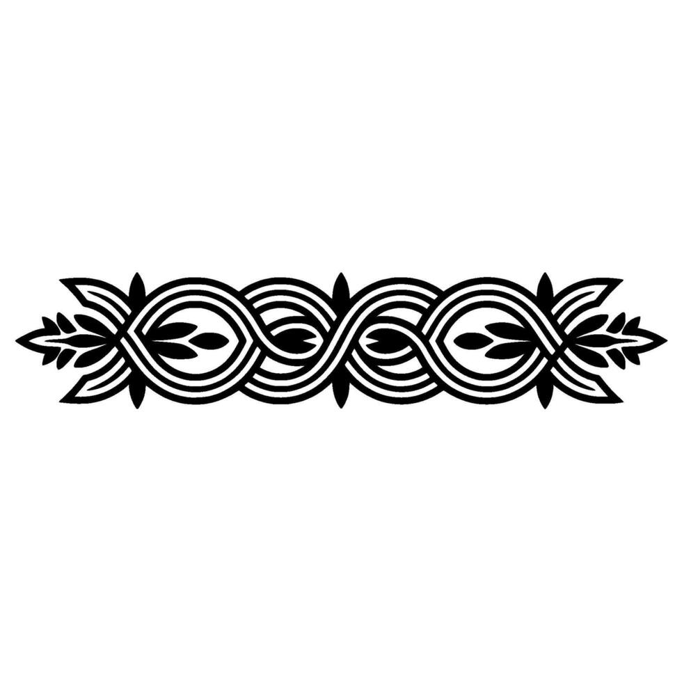 Intricate Celtic Border, Elegant Ornamentation, Ornament vector