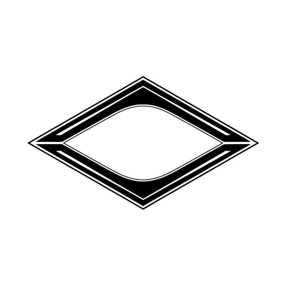 Geometric Eye Motif, Minimalist , Abstract Symbol, Diamond vector