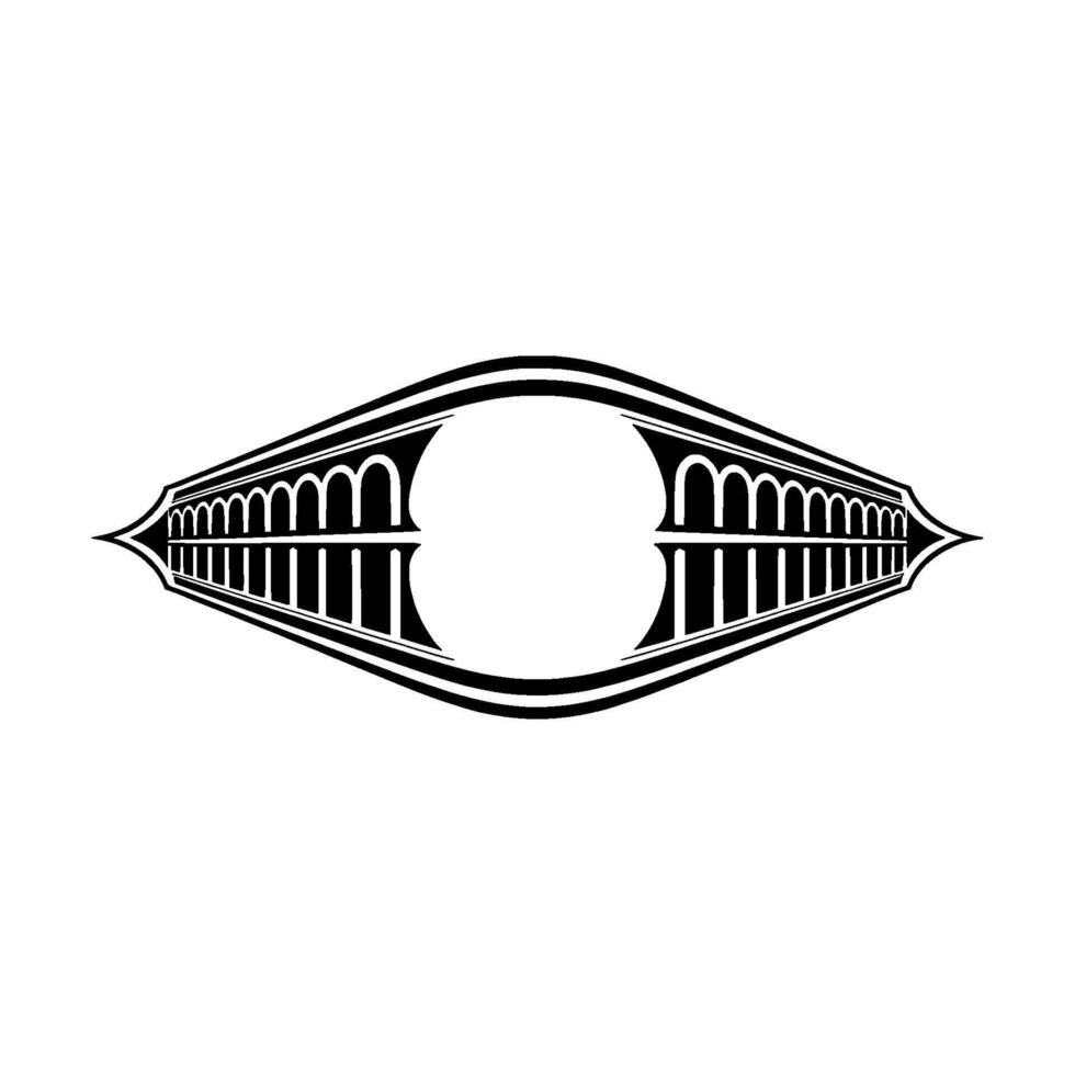Geometric Eye Emblem, Minimalist , Abstract Focus vector
