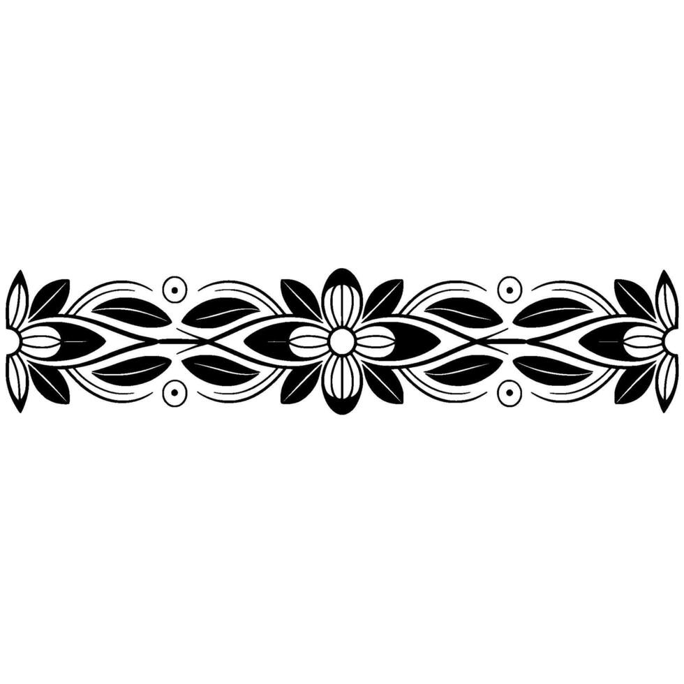 Elegant Floral Border, Vintage , Decorative Element - Frame vector