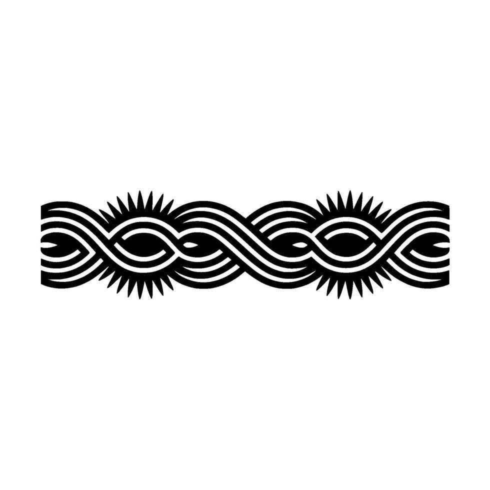 Abstract Celtic Knot Border, Minimalist vector