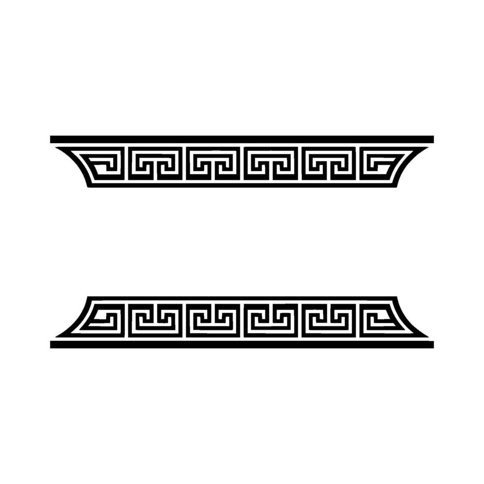Intricate Greek Key Border , Elegant Classic vector