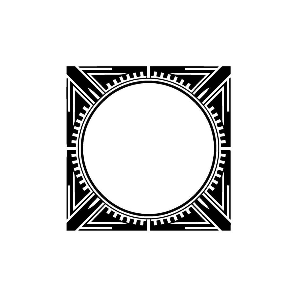 Geometric Frame, Art Deco Style, Minimalist, Retro vector