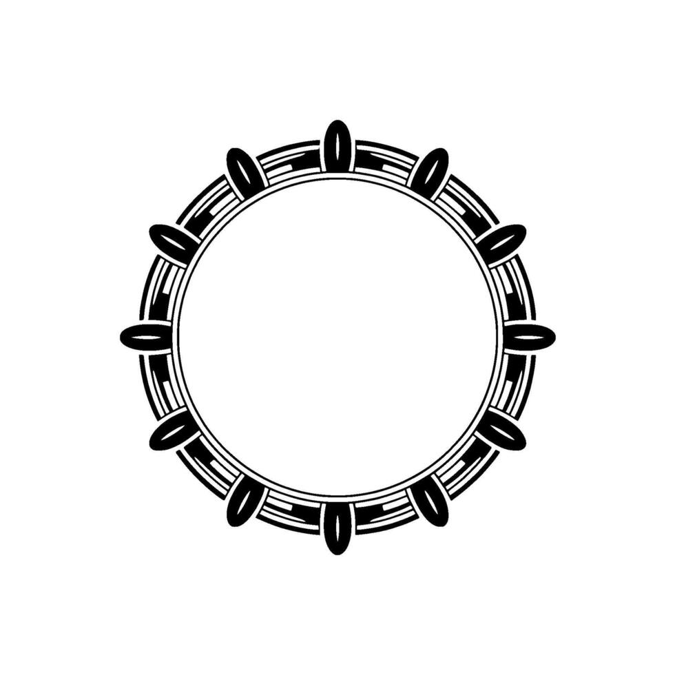 Circular Geometric Frame, Minimalist , Abstract Pattern vector