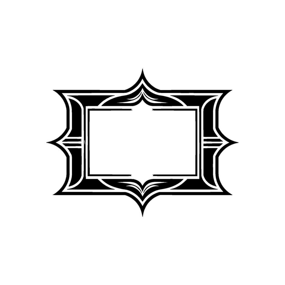 Art Deco Frame, Elegant Border, Vintage , Minimalist - Symmetry vector