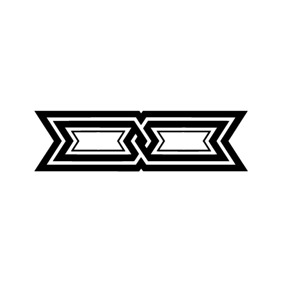 Geometric Interlocking Arrows, Minimalist vector