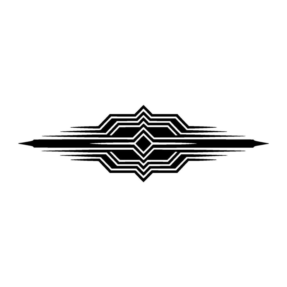 Geometric Deco Emblem, Minimalist, Symmetry vector