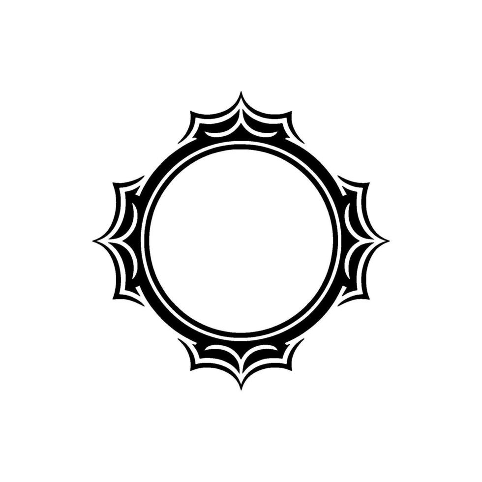 Intricate Ornamental Frame, Minimalist vector