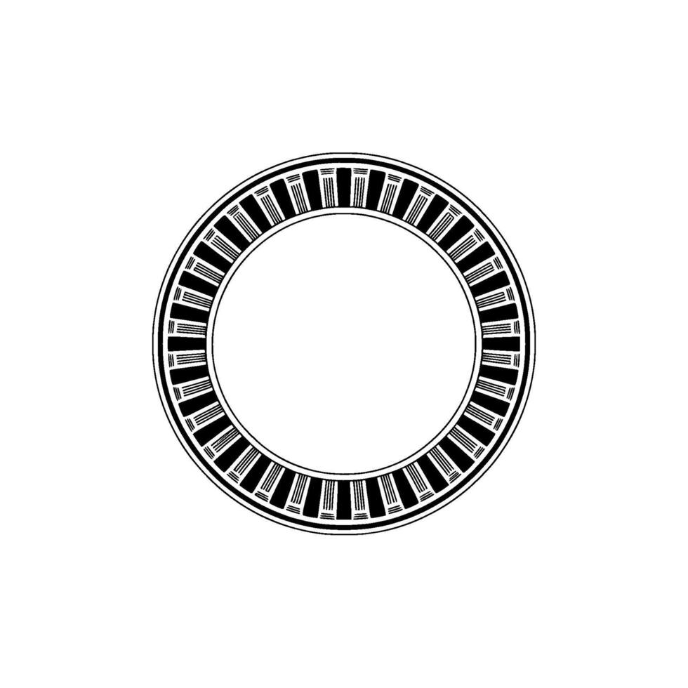 Minimalist Circular Pattern, Geometric , Modern Emblem, Circle vector