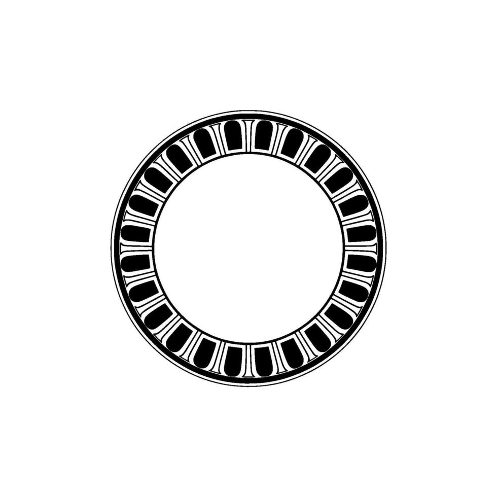 Geometric Circle Motif, Minimalist , Circular Pattern - Illustration vector