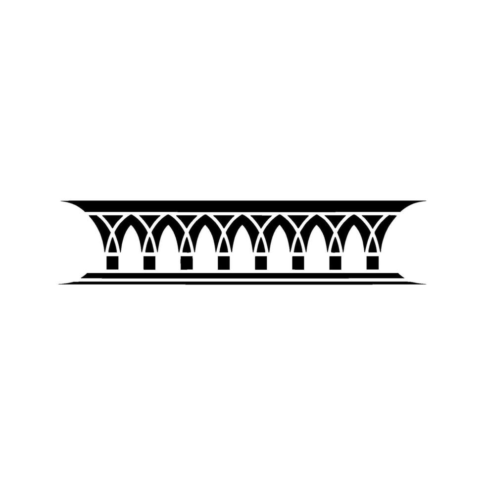 Elegant Arch Motif, Minimalist , Vintage Ornamentation vector