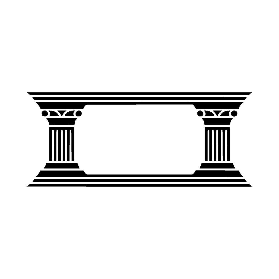 Classical Archway, Minimalist , Architectural Emblem vector