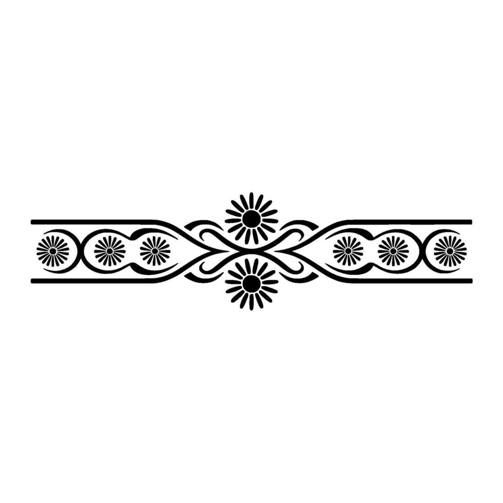 Elegant Decorative Border, Vintage Style, Ornament vector