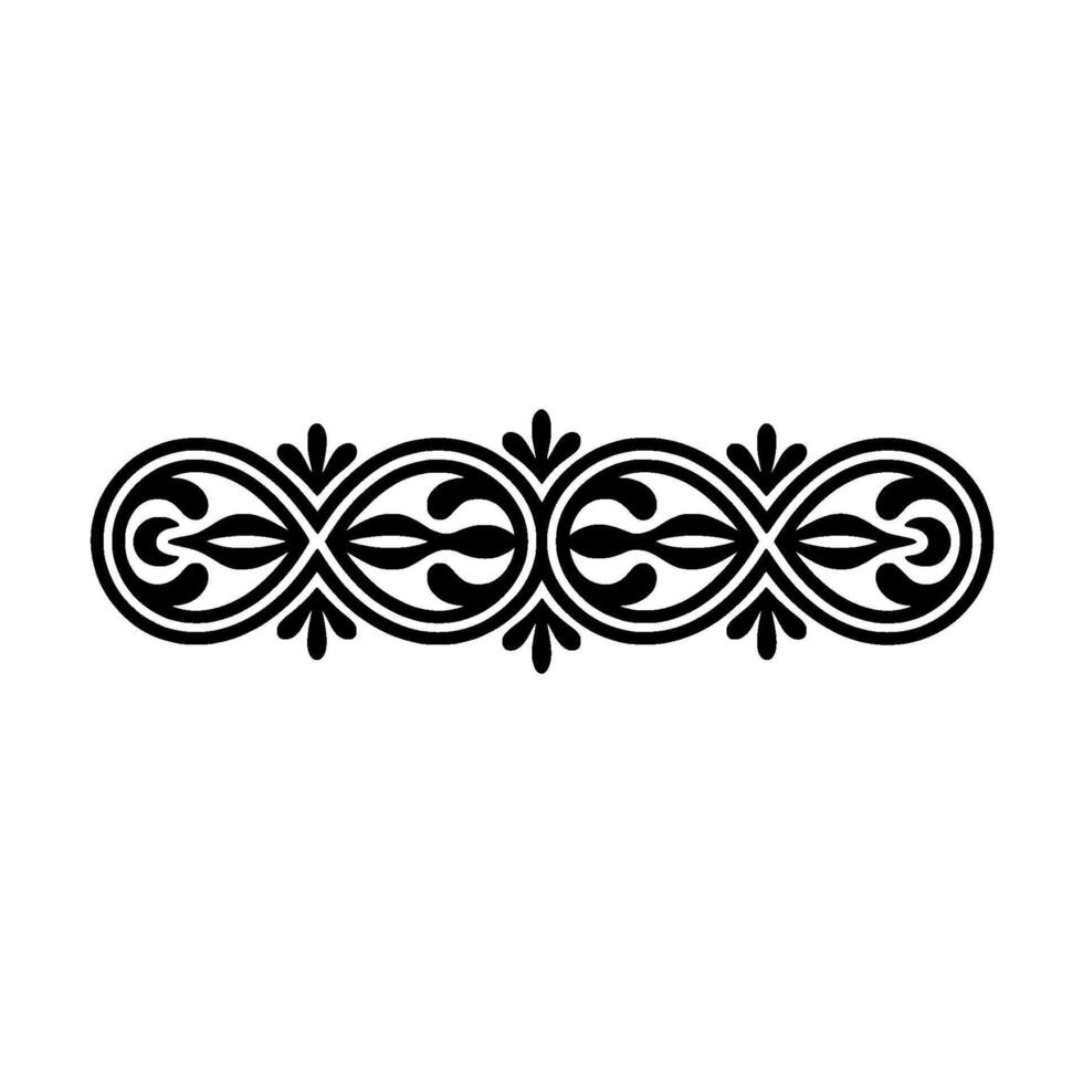 Elegant Vintage Ornament Border, Decorative Element vector