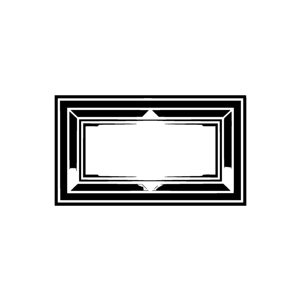 Geometric Frame, Gradient Contrast, Minimalist vector