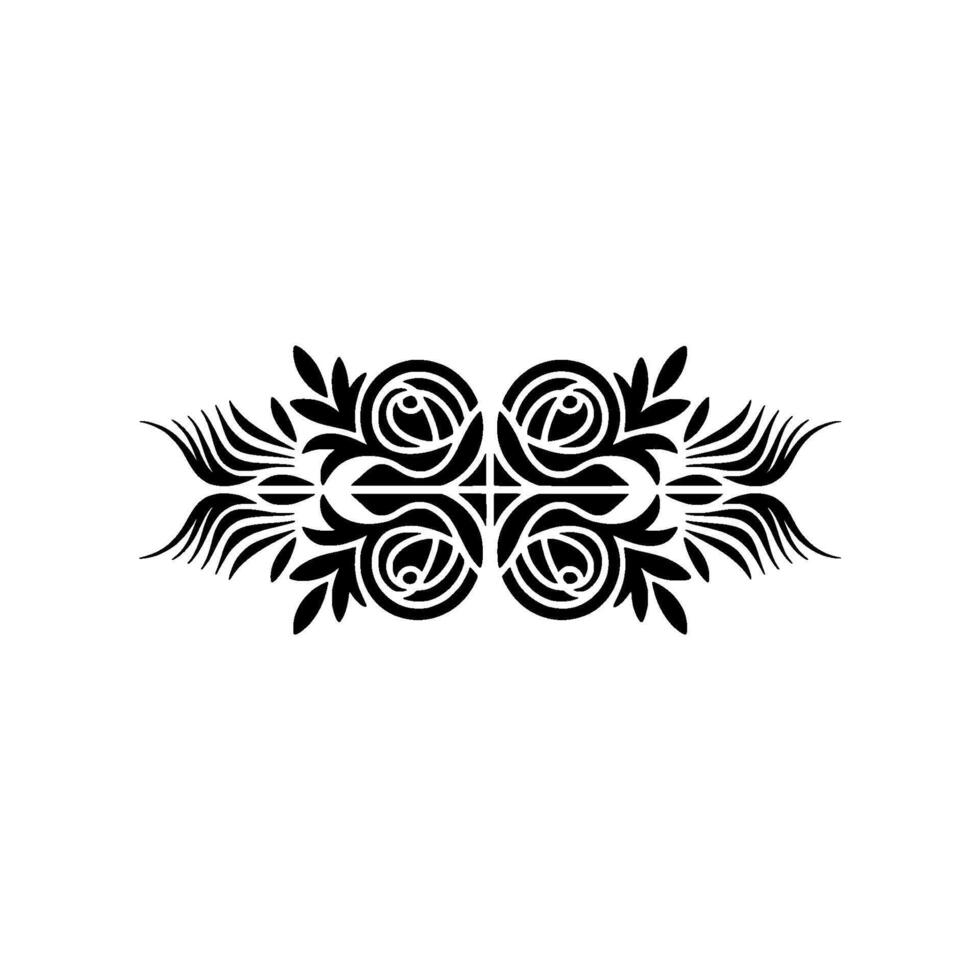 Intricate Floral Border, Vintage , Elegant Ornament, Symmetrical vector