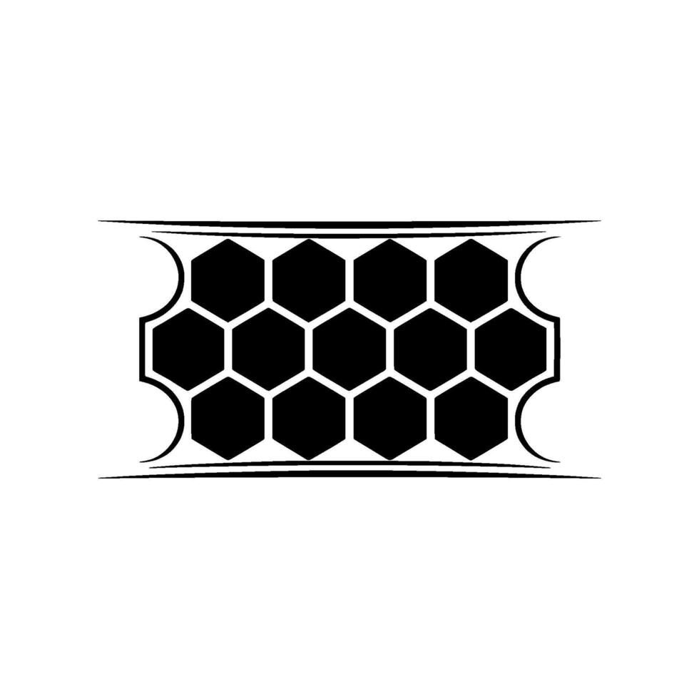 Geometric Hexagon Pattern, Minimalist, Abstract vector