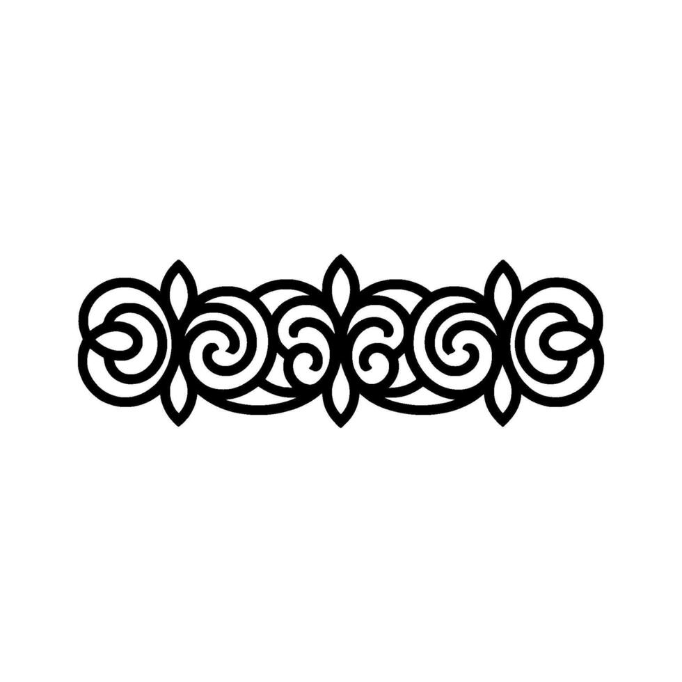Intricate Celtic Swirl Border, Elegant vector