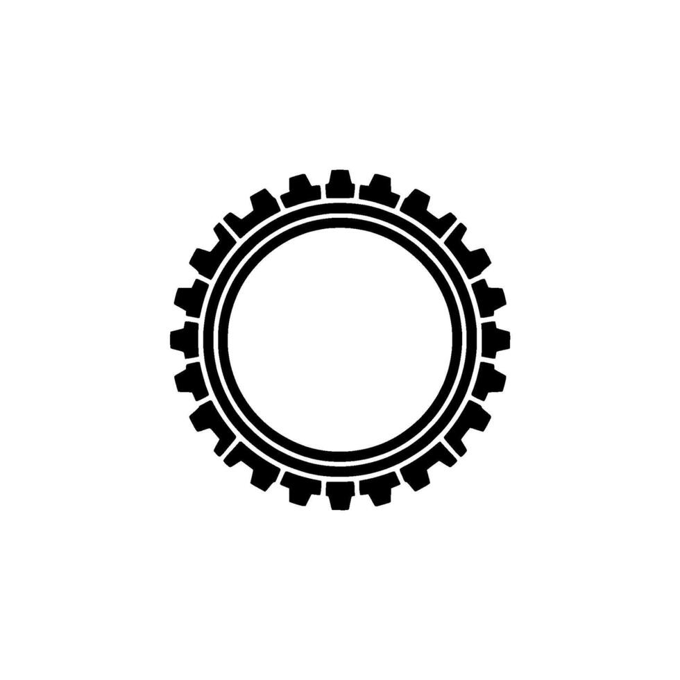 Circular Gear - Minimalist vector