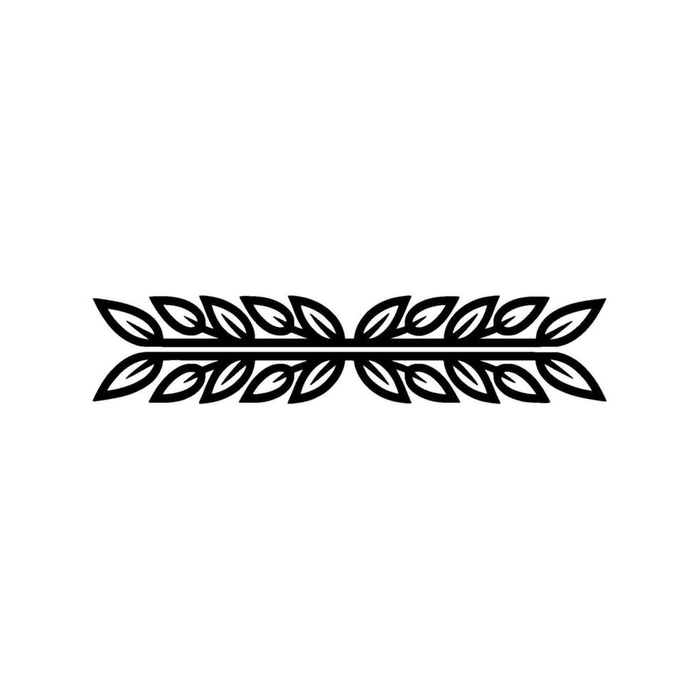 Elegant Leaf Border, Minimalist , Decorative Element, Leaves vector