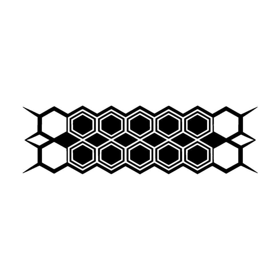 Geometric Honeycomb Pattern, Minimalist vector