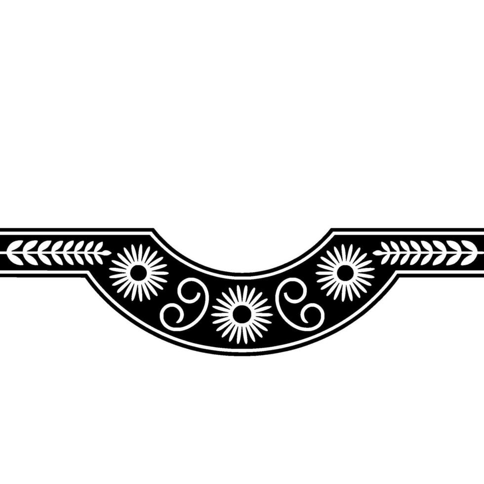 Classical Border, Stylized Ornamentation, Elegant vector