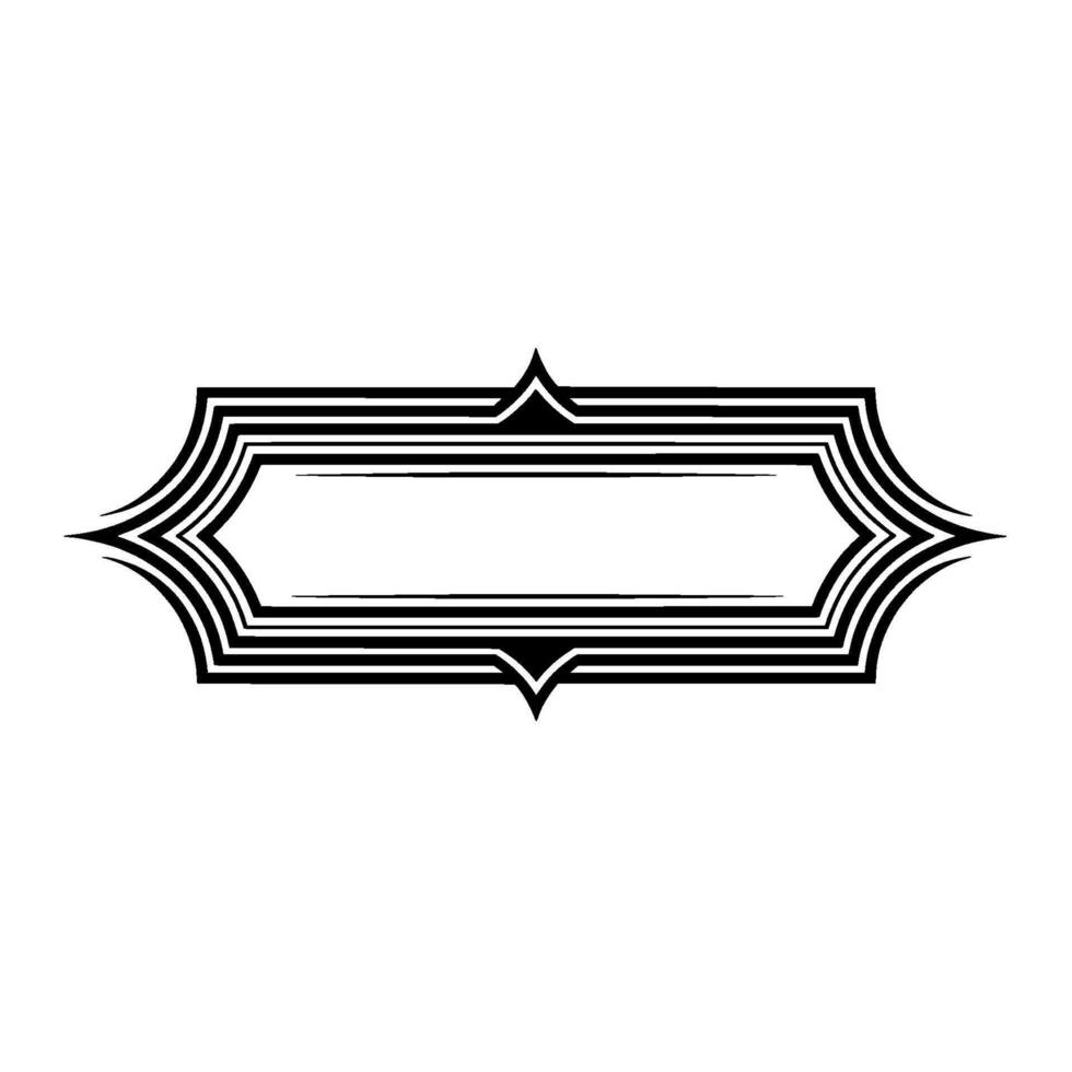 Art Deco Border, Elegant , Vintage Style vector