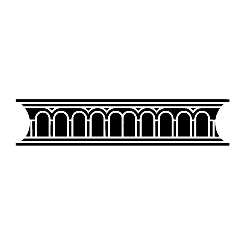 Classical Arch Motif, Minimalist , Architectural Element vector