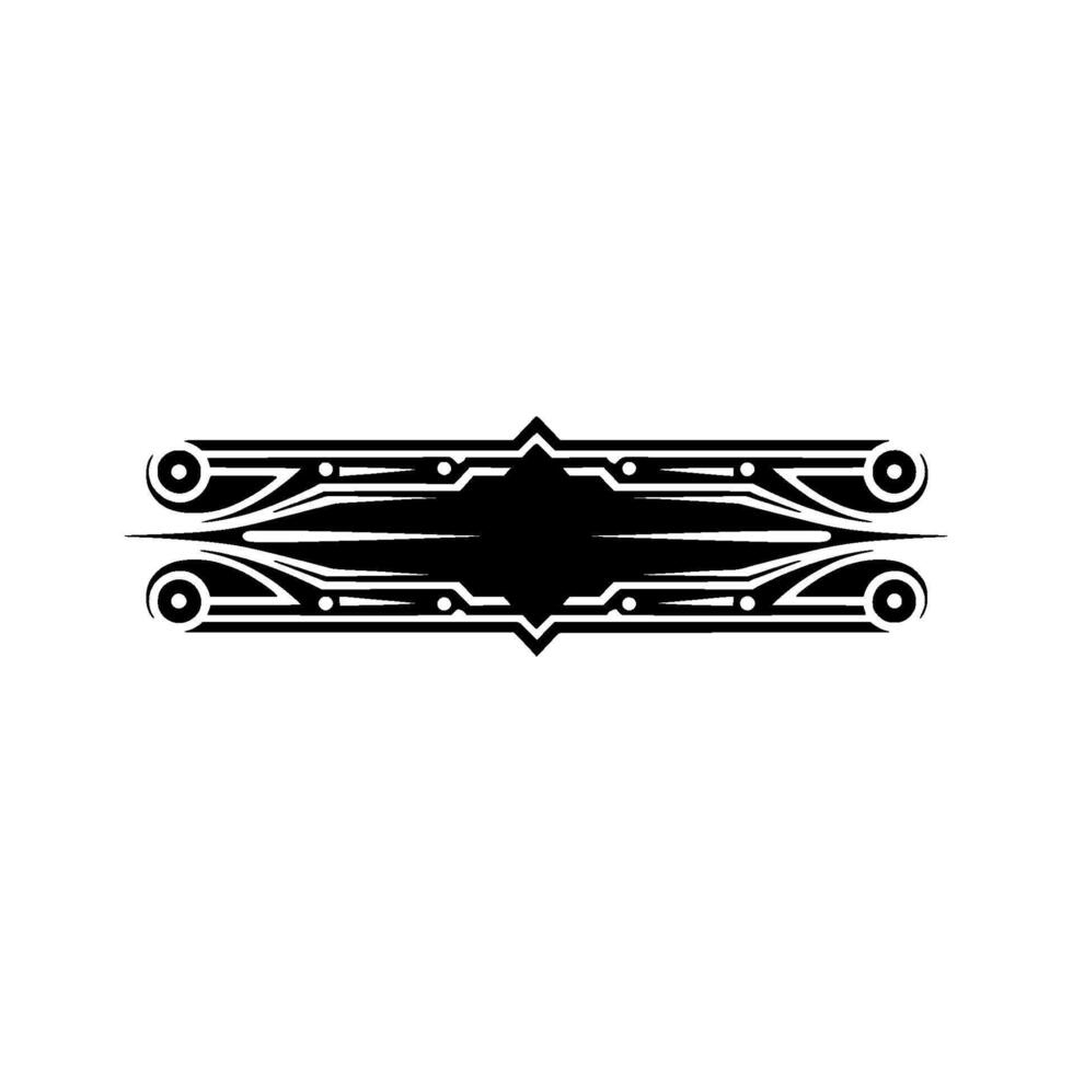 Geometric Deco Divider, Vintage Style, Elegant Border vector