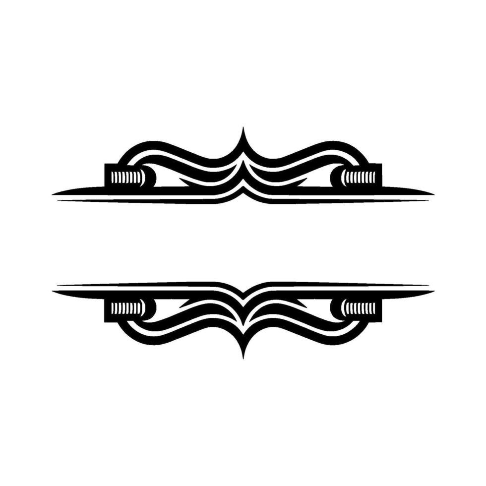 Intricate Tribal Divider, Elegant Border vector